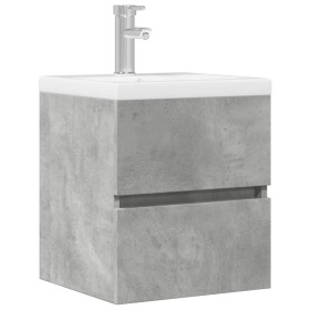 Armario de lavabo madera ingeniería gris hormigón 41x38,5x45 cm by , Bathroom furniture - Ref: Foro24-856237, Price: 40,32 €,...