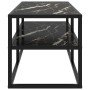 Mueble para TV negro con vidrio de mármol negro 100x40x40 cm de vidaXL, Muebles TV - Ref: Foro24-322858, Precio: 99,53 €