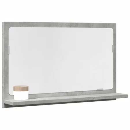 Espejo mueble baño madera ingeniería gris hormigón 60x11x37 cm de , Tocadores de baño - Ref: Foro24-856192, Precio: 32,20 €, ...