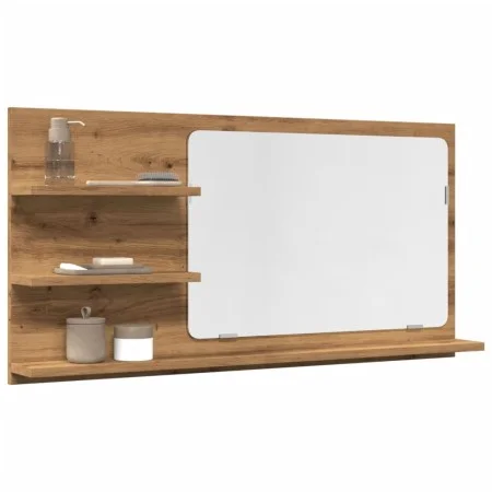 Espejo mueble baño madera ingeniería roble artisan 90x11x45 cm de , Tocadores de baño - Ref: Foro24-856263, Precio: 42,73 €, ...