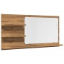 Espejo mueble baño madera ingeniería roble artisan 90x11x45 cm by , bathroom vanities - Ref: Foro24-856263, Price: 40,52 €, D...
