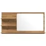 Espejo mueble baño madera ingeniería roble artisan 90x11x45 cm de , Tocadores de baño - Ref: Foro24-856263, Precio: 42,73 €, ...