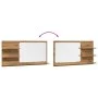 Espejo mueble baño madera ingeniería roble artisan 90x11x45 cm de , Tocadores de baño - Ref: Foro24-856263, Precio: 42,73 €, ...