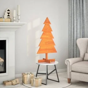 Árbol Navidad de adorno madera maciza pino marrón cera 100 cm by , Christmas trees - Ref: Foro24-858188, Price: 22,29 €, Disc...