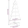 Árbol Navidad de adorno madera maciza pino marrón cera 100 cm by , Christmas trees - Ref: Foro24-858188, Price: 22,29 €, Disc...
