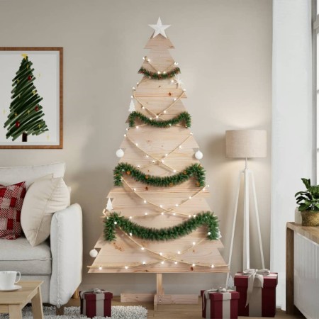 Árbol de Navidad de madera de adorno madera maciza pino 180 cm by , Christmas trees - Ref: Foro24-858195, Price: 51,90 €, Dis...