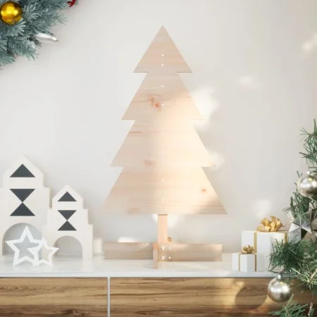 Árbol de Navidad de madera de adorno madera maciza pino 80 cm von , Weihnachtsbäume - Ref: Foro24-858183, Preis: 16,12 €, Rab...