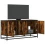 Mueble TV metal y madera ingeniería roble humo 100x35x50 cm von , TV-Möbel - Ref: Foro24-848831, Preis: 66,97 €, Rabatt: %