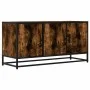 Mueble TV metal y madera ingeniería roble humo 100x35x50 cm von , TV-Möbel - Ref: Foro24-848831, Preis: 66,97 €, Rabatt: %