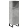 Armario de baño madera contrachapada gris hormigón 30x30x100 cm by , Bathroom furniture - Ref: Foro24-857210, Price: 47,84 €,...