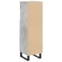 Armario de baño madera contrachapada gris hormigón 30x30x100 cm by , Bathroom furniture - Ref: Foro24-857210, Price: 47,84 €,...