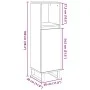 Armario de baño madera contrachapada gris hormigón 30x30x100 cm by , Bathroom furniture - Ref: Foro24-857210, Price: 47,84 €,...