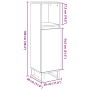 Armario de baño madera contrachapada gris hormigón 30x30x100 cm von , Badezimmermöbel - Ref: Foro24-857210, Preis: 48,59 €, R...