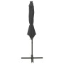 Ampelschirm mit Mast und anthrazitgrauen LED-Leuchten 300 cm von vidaXL, Sonnenschirme - Ref: Foro24-312338, Preis: 87,93 €, ...