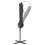 Ampelschirm mit Mast und anthrazitgrauen LED-Leuchten 300 cm von vidaXL, Sonnenschirme - Ref: Foro24-312338, Preis: 87,93 €, ...