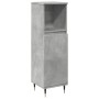 Armario de baño madera contrachapada gris hormigón 30x30x100 cm by , Bathroom furniture - Ref: Foro24-857204, Price: 43,44 €,...