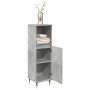 Armario de baño madera contrachapada gris hormigón 30x30x100 cm by , Bathroom furniture - Ref: Foro24-857204, Price: 43,44 €,...