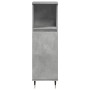 Armario de baño madera contrachapada gris hormigón 30x30x100 cm by , Bathroom furniture - Ref: Foro24-857204, Price: 43,44 €,...