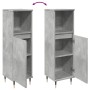 Armario de baño madera contrachapada gris hormigón 30x30x100 cm by , Bathroom furniture - Ref: Foro24-857204, Price: 43,44 €,...