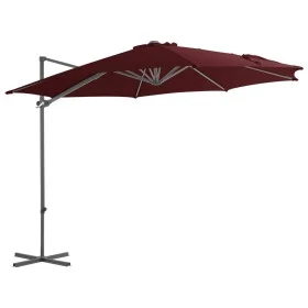 Ampelschirm mit burgunderrotem Stahlmast 300 cm von vidaXL, Sonnenschirme - Ref: Foro24-312312, Preis: 106,26 €, Rabatt: %