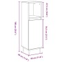 Armario de baño madera contrachapada gris hormigón 30x30x100 cm by , Bathroom furniture - Ref: Foro24-857204, Price: 43,44 €,...