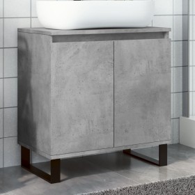 Armario de baño madera de ingeniería gris hormigón 58x33x60 cm von , Badezimmermöbel - Ref: Foro24-857219, Preis: 53,31 €, Ra...