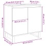 Armario de baño madera de ingeniería gris hormigón 58x33x60 cm de , Muebles de baño - Ref: Foro24-857219, Precio: 53,31 €, De...