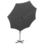 Cantilever parasol with pole and anthracite gray LED lights 300 cm by vidaXL, Umbrellas - Ref: Foro24-312338, Price: 87,11 €,...