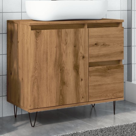 Mueble de lavabo madera de ingeniería roble artisan 65x33x60 cm von , Badezimmermöbel - Ref: Foro24-857227, Preis: 83,96 €, R...