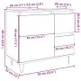 Mueble de lavabo madera de ingeniería roble artisan 65x33x60 cm by , Bathroom furniture - Ref: Foro24-857227, Price: 86,42 €,...