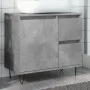 Mueble de lavabo madera ingeniería gris hormigón 65x33x60 cm de , Muebles de baño - Ref: Foro24-857225, Precio: 68,85 €, Desc...