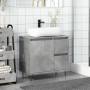 Mueble de lavabo madera ingeniería gris hormigón 65x33x60 cm von , Badezimmermöbel - Ref: Foro24-857225, Preis: 69,93 €, Raba...