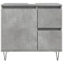 Mueble de lavabo madera ingeniería gris hormigón 65x33x60 cm von , Badezimmermöbel - Ref: Foro24-857225, Preis: 69,93 €, Raba...