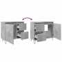 Mueble de lavabo madera ingeniería gris hormigón 65x33x60 cm von , Badezimmermöbel - Ref: Foro24-857225, Preis: 69,93 €, Raba...