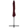 Cantilever parasol with burgundy red steel pole 300 cm by vidaXL, Umbrellas - Ref: Foro24-312312, Price: 106,26 €, Discount: %
