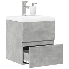 Set muebles de baño 2 piezas madera contrachapada gris hormigón de , Muebles de baño - Ref: Foro24-3324907, Precio: 122,88 €,...