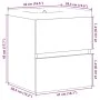 Set muebles de baño 2 piezas madera contrachapada gris hormigón von , Badezimmermöbel - Ref: Foro24-3324907, Preis: 121,24 €,...