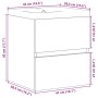 Set muebles de baño 2 piezas madera contrachapada gris hormigón von , Badezimmermöbel - Ref: Foro24-3324907, Preis: 122,88 €,...
