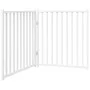 Puerta de perros plegable 2 paneles madera abeto blanco 160 cm by , Dog kennels and fences - Ref: Foro24-352282, Price: 45,23...