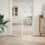 Puerta de perros plegable 2 paneles madera abeto blanco 160 cm by , Dog kennels and fences - Ref: Foro24-352282, Price: 45,23...