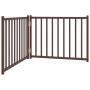Puerta de perros plegable 2 paneles madera abeto marrón 160 cm von , Hundehütten und Zäune - Ref: Foro24-352296, Preis: 43,51...