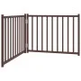 Puerta de perros plegable 2 paneles madera abeto marrón 160 cm de , Casetas y cercados para perros - Ref: Foro24-352296, Prec...