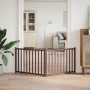Puerta de perros plegable 2 paneles madera abeto marrón 160 cm von , Hundehütten und Zäune - Ref: Foro24-352296, Preis: 43,51...