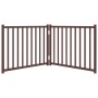 Puerta de perros plegable 2 paneles madera abeto marrón 160 cm von , Hundehütten und Zäune - Ref: Foro24-352296, Preis: 43,51...