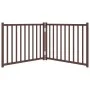 Puerta de perros plegable 2 paneles madera abeto marrón 160 cm de , Casetas y cercados para perros - Ref: Foro24-352296, Prec...
