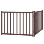 Puerta de perros plegable 2 paneles madera abeto marrón 160 cm de , Casetas y cercados para perros - Ref: Foro24-352296, Prec...