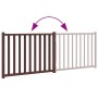 Puerta de perros plegable 2 paneles madera abeto marrón 160 cm von , Hundehütten und Zäune - Ref: Foro24-352296, Preis: 43,51...