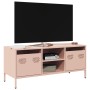 Mueble para TV acero laminado en frío rosa 101,5x39x43,5 cm by , TV Furniture - Ref: Foro24-851299, Price: 89,15 €, Discount: %