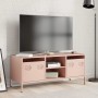Mueble para TV acero laminado en frío rosa 101,5x39x43,5 cm by , TV Furniture - Ref: Foro24-851299, Price: 89,15 €, Discount: %