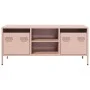 Mueble para TV acero laminado en frío rosa 101,5x39x43,5 cm de , Muebles TV - Ref: Foro24-851299, Precio: 88,32 €, Descuento: %